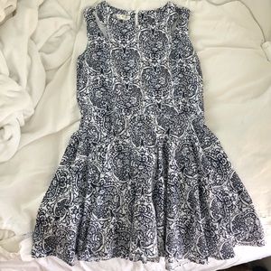 Navy floral dress